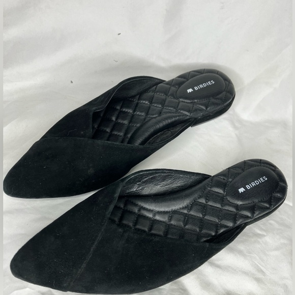Birdies swan leather suede mules - Picture 1 of 4